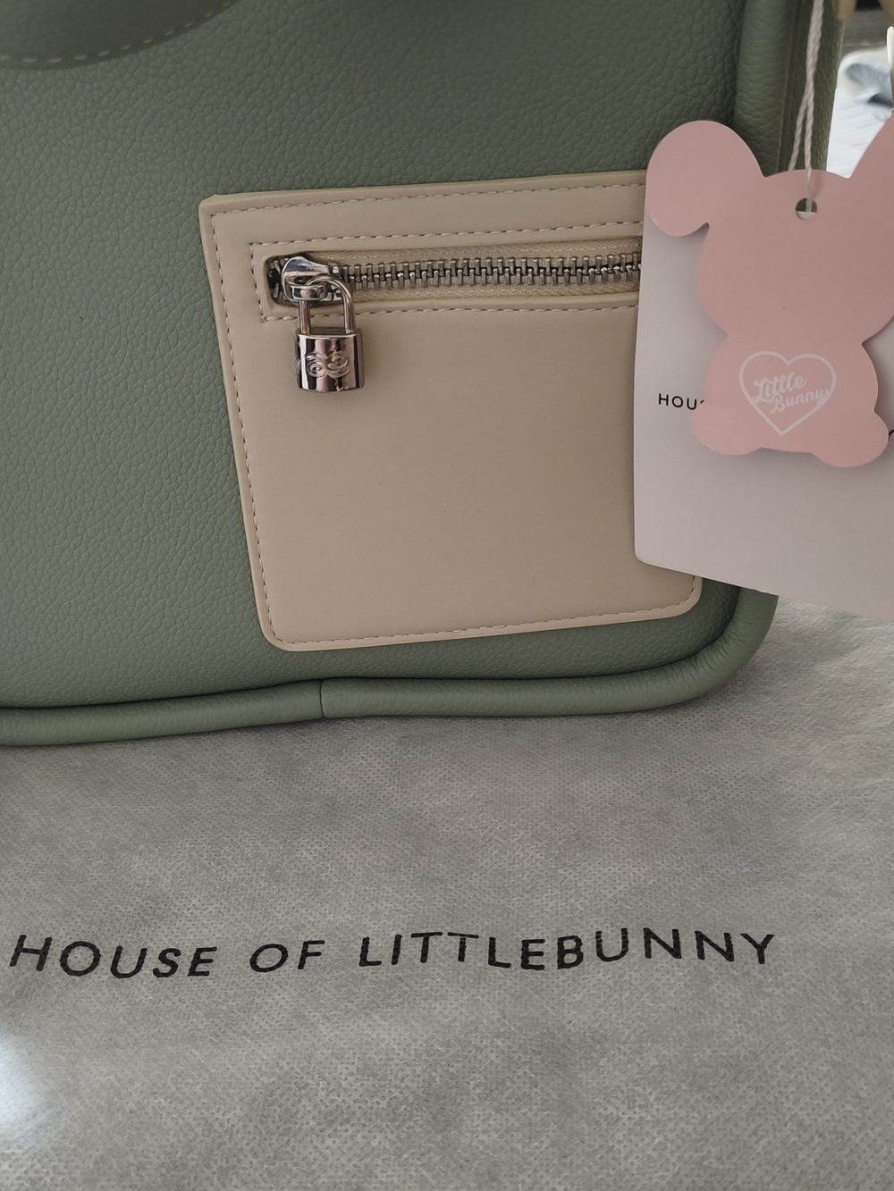 House of Littlebunny Mint & Cream Shoulder Bag